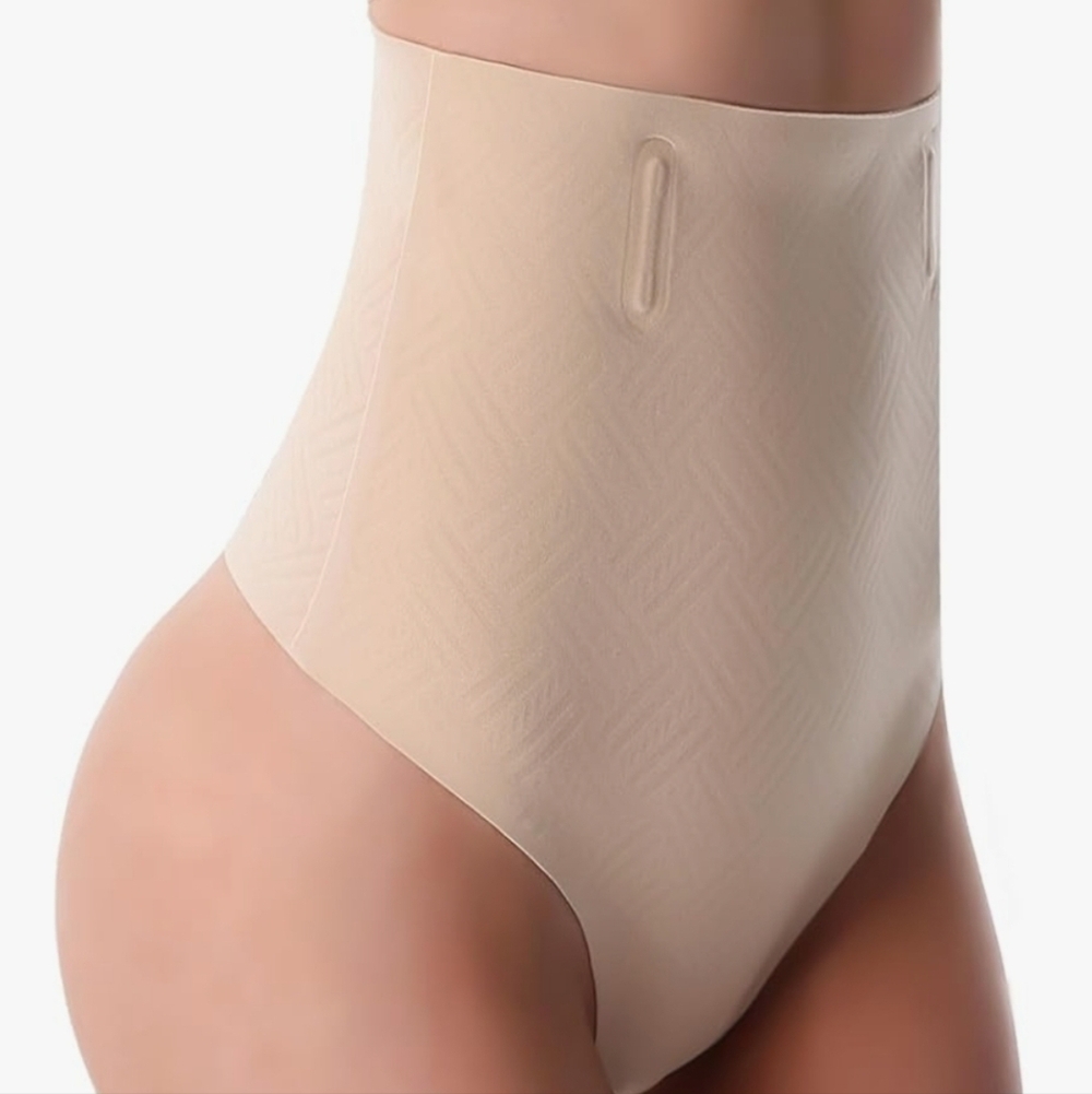 Simpline thong tummy control high waist shapewear - Small Nude
